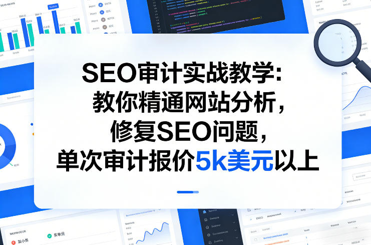 SEO审计实战教学：教你精通网站分析，修复SEO问题，单次审计报价5k美元以上-易博客论坛