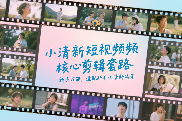 小清新短视频核心剪辑套路，新手万能，适配所有小清新场景-易博客论坛