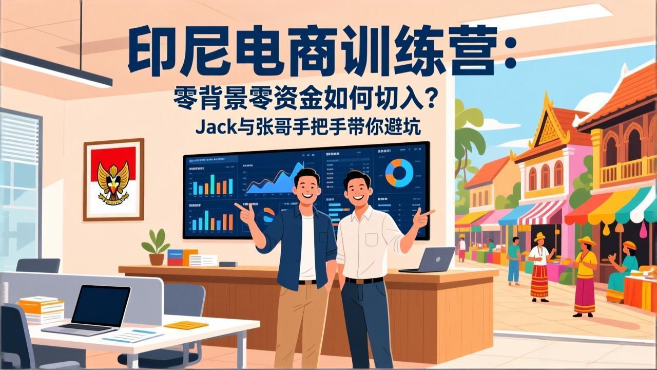 印尼电商训练营：零背景零资金如何切入？Jack与张哥手把手带你避坑-易博客论坛