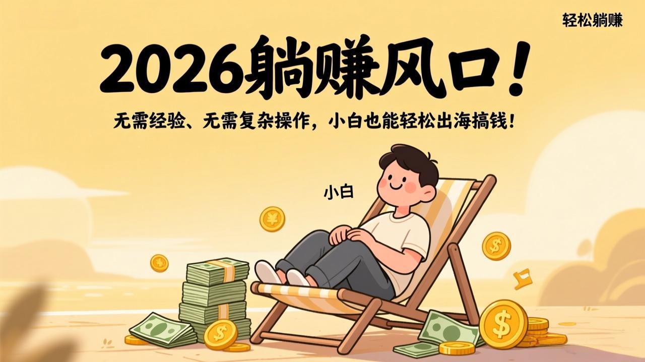 2026躺赚风口！无需经验、无需复杂操作，小白也能轻松出海搞钱！-易博客论坛