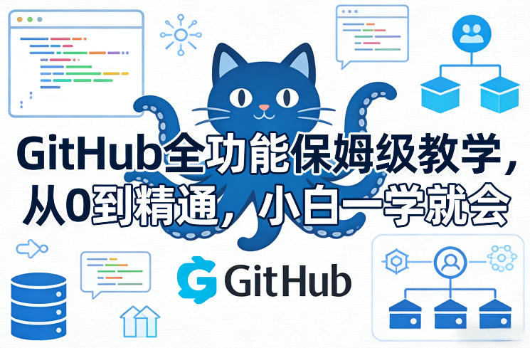 GitHub全功能保姆级教学,从0到精通,小白一学就会-易博客论坛